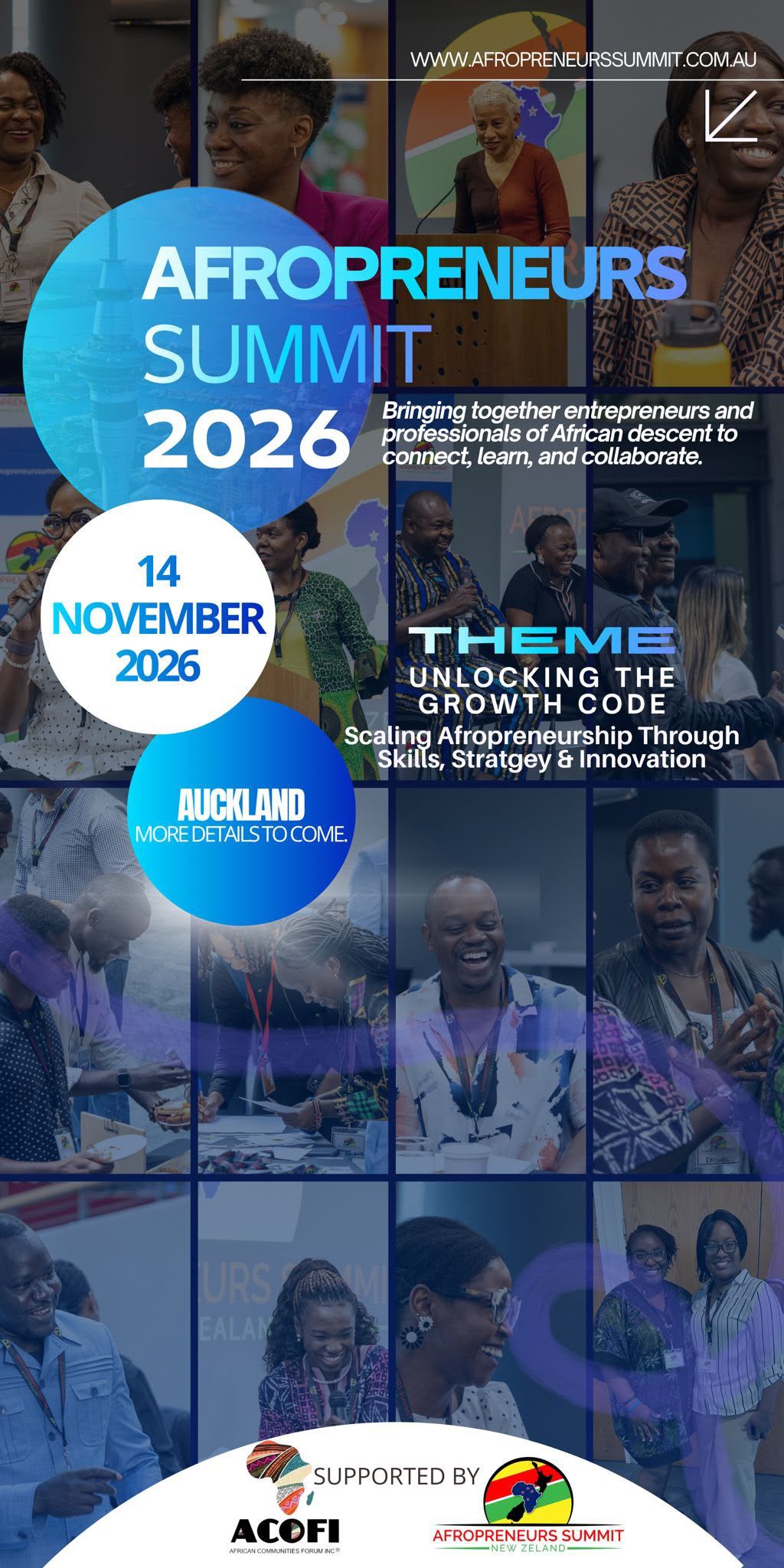 AFROPRENEURS SUMMIT 2026 flyer